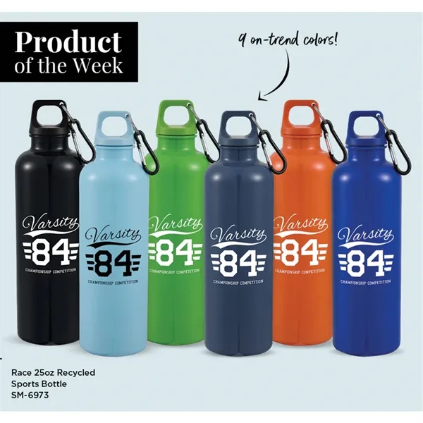 Race 25oz Recycled Bottle with Carabiner... from ASI 66887 PCNA / Bullet