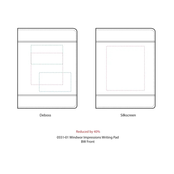 Padfolio with a 30 sheet writing pad, multiple pockets and elastic... from ASI 66887 PCNA / Leeds