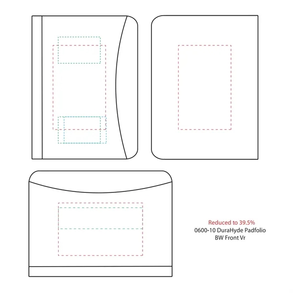 Zippered padfolio with interior organizer with gusseted file pocket, calculator pocket,... from ASI 66887 PCNA / Leeds