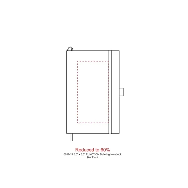5.5" x 8.5" hardbound notebook with 80 sheets of white perforated... from ASI 66887 PCNA / Leeds