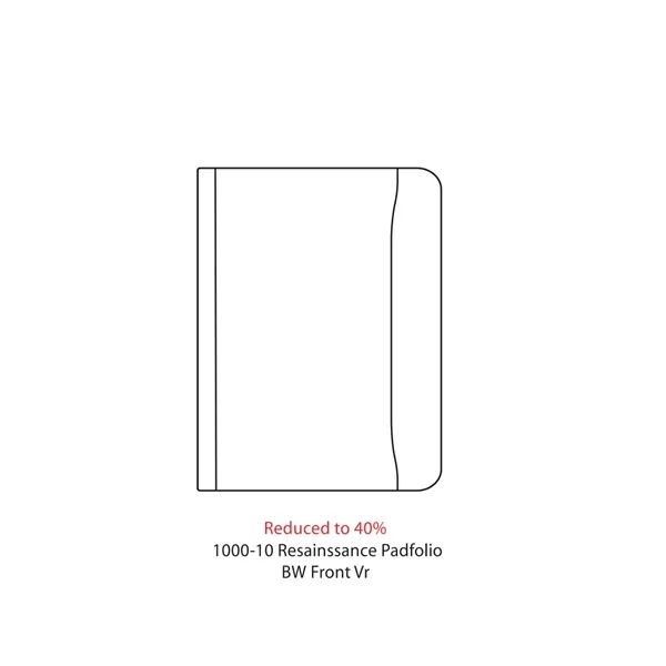 Leather padfolio with zipper closure, interior organizer, multiple pockets and a... from ASI 66887 PCNA / Leeds