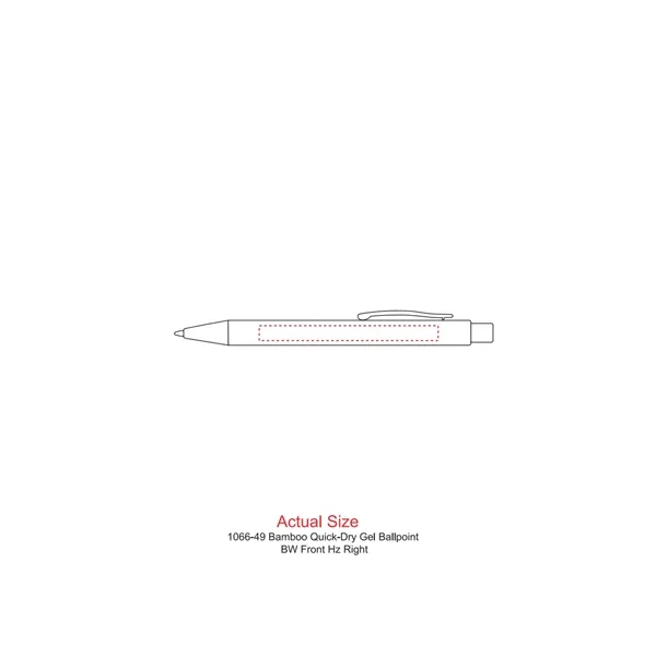 Bamboo ballpoint with plunger action mechanism and semi-gel black ink.... from ASI 66887 PCNA / Leeds