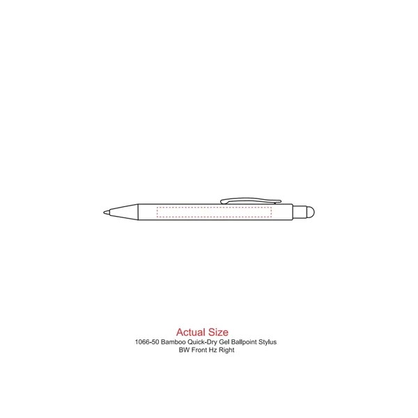Bamboo ballpoint pen with click-action mechanism and stylus tip.... from ASI 66887 PCNA / Leeds