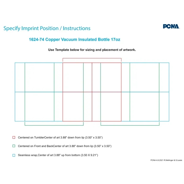 Copper Vacuum Insulated Bottle 17oz... from ASI 66887 PCNA / Leeds