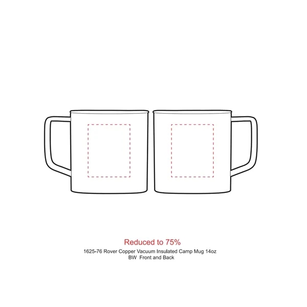 14 oz. double wall vacuum insulated mug with powder-coated finish.... from ASI 66887 PCNA / Leeds