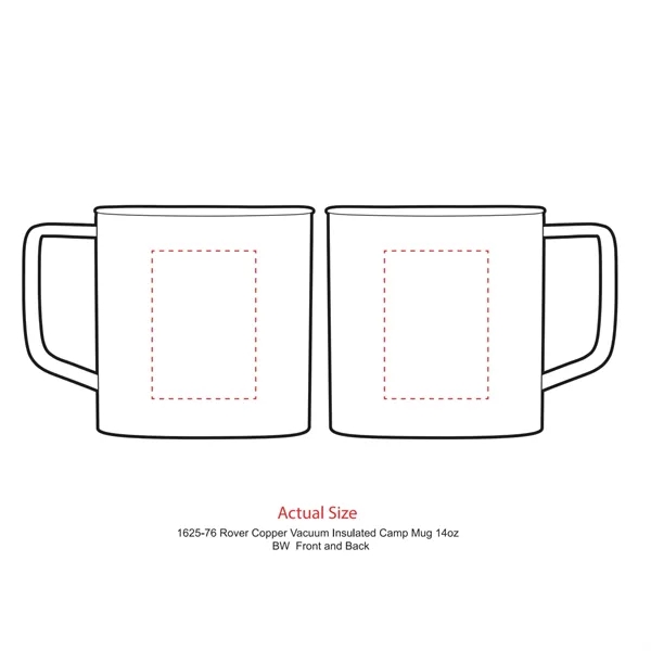 14 oz. double wall vacuum insulated mug with powder-coated finish.... from ASI 66887 PCNA / Leeds