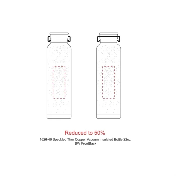 22 oz. stainless steel bottle with copper insulation, speckled powder coating... from ASI 66887 PCNA / Leeds