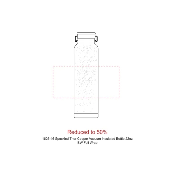 22 oz. stainless steel bottle with copper insulation, speckled powder coating... from ASI 66887 PCNA / Leeds