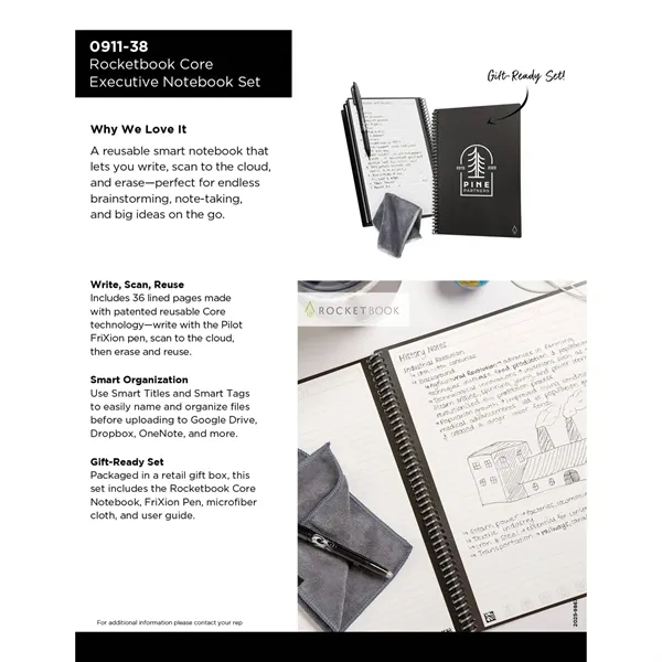 Rocketbook Core Executive Notebook Set... from ASI 66887 PCNA / Leeds