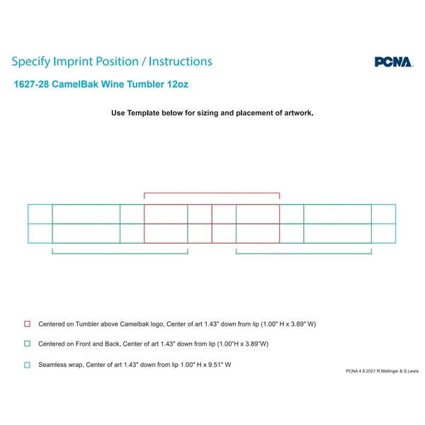 12 oz. stainless steel wine tumbler with copper vacuum insulation.... from ASI 66887 PCNA / Leeds