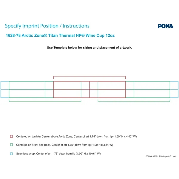12oz insulated wine tumbler with a lid... from ASI 66887 PCNA / Leeds