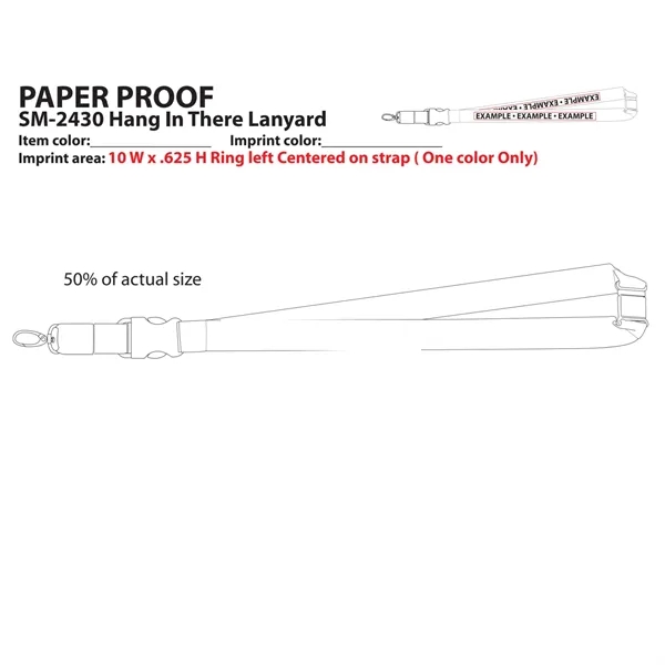 20" x 1" lanyard with breakaway neck clip and detachable plastic... from ASI 66887 PCNA / Bullet