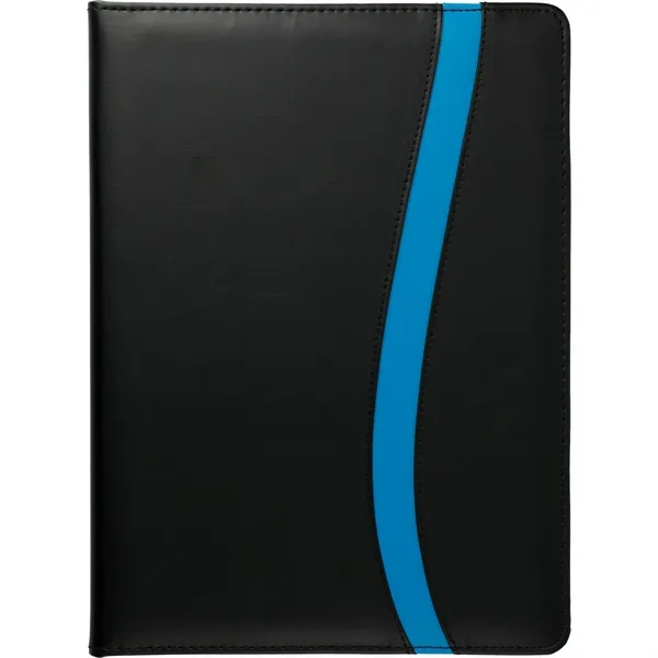 Padfolio with 30 ruled page notepad, inside file pocket card slots... from ASI 66887 PCNA / Bullet