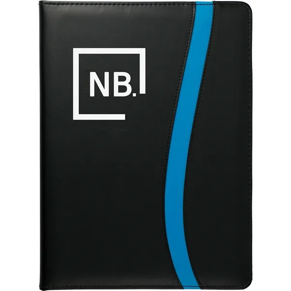 Padfolio with 30 ruled page notepad, inside file pocket card slots... from ASI 66887 PCNA / Bullet