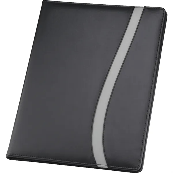 Padfolio with 30 ruled page notepad, inside file pocket card slots... from ASI 66887 PCNA / Bullet