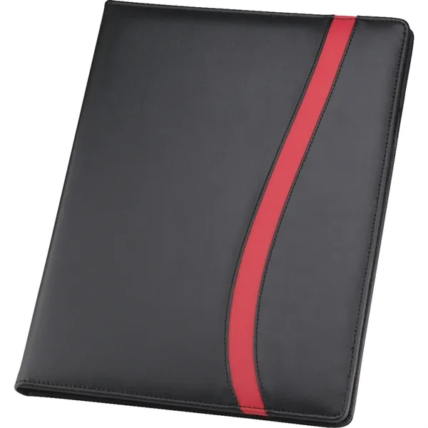 Padfolio with 30 ruled page notepad, inside file pocket card slots... from ASI 66887 PCNA / Bullet