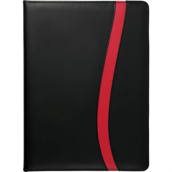 Padfolio with 30 ruled page notepad, inside file pocket card slots... from ASI 66887 PCNA / Bullet