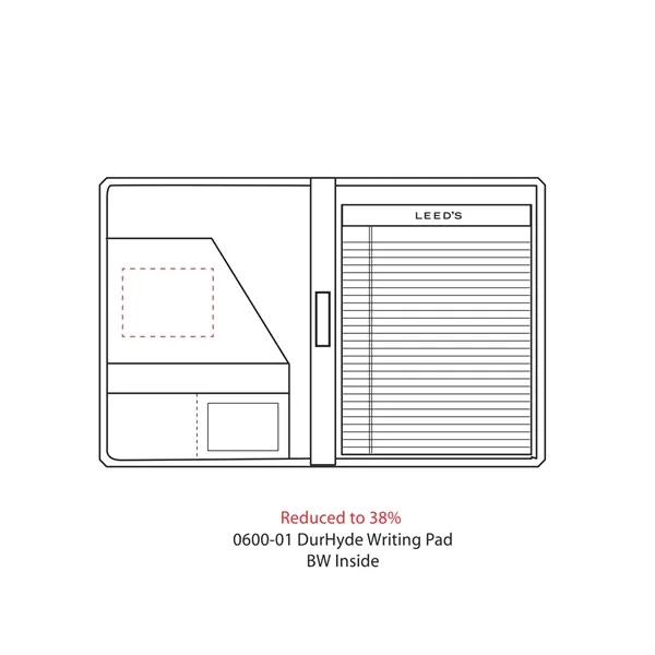 Padfolio with writing pad, interior organizer, gusseted file pocket and clear... from ASI 66887 PCNA / Leeds