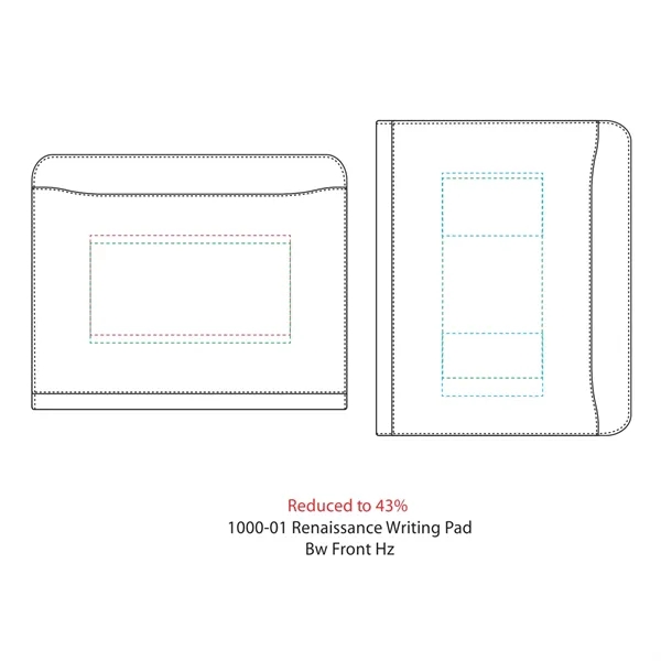 Pad folio with writing pad, pen loop, front pocket and internal... from ASI 66887 PCNA / Leeds