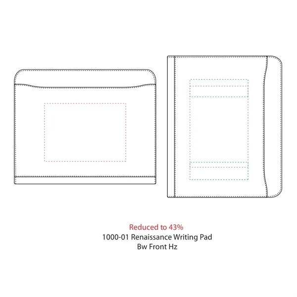 Pad folio with writing pad, pen loop, front pocket and internal... from ASI 66887 PCNA / Leeds