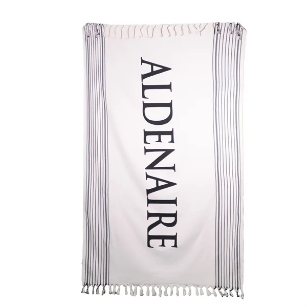40"x72" 8.5 lb./doz.100% Turkish Cotton peshtemal beach towel with fringes.... from ASI 79750 Pro Towels