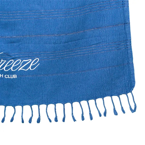 34x67 7.8 lb./doz. 100% Turkish Cotton peshtemal towel with fringes.... from ASI 79750 Pro Towels