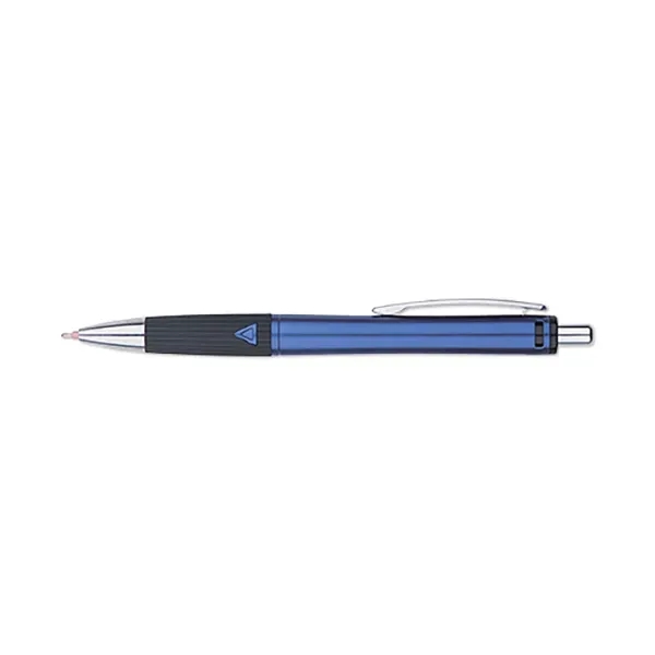 Matte barrel finish, retractable action pen with detailed ribbed rubber grip.... from ASI 98360 WOWLine