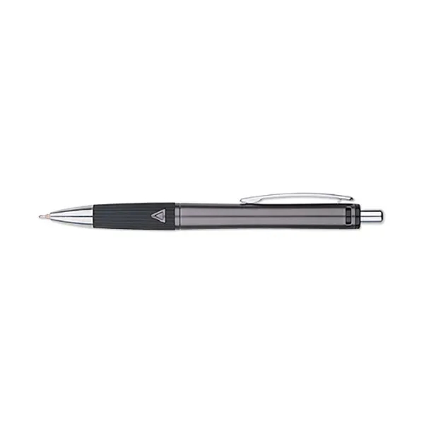 Matte barrel finish, retractable action pen with detailed ribbed rubber grip.... from ASI 98360 WOWLine
