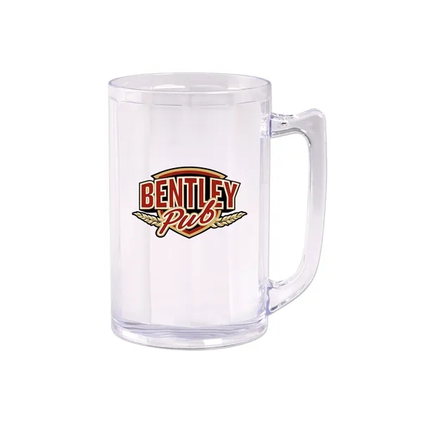 Clear Plastic Beer Mug w/Handle is made in USA of clear,... from ASI 98360 WOWLine