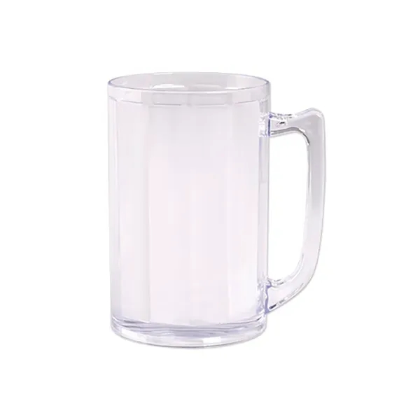 Clear Plastic Beer Mug w/Handle is made in USA of clear,... from ASI 98360 WOWLine