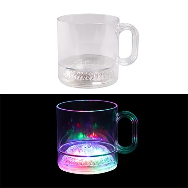 12 oz. clear plastic coffee mug. Base lights up with 3... from ASI 98360 WOWLine