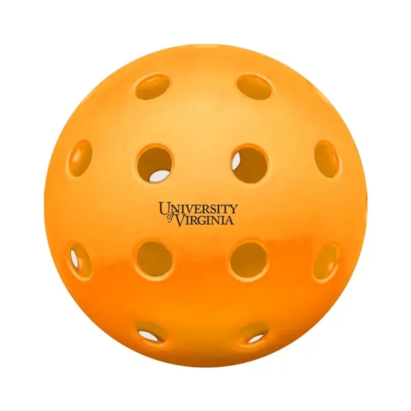 40 hole pickleball designed for outdoor play.... from ASI 63549 Jornik Manufacturing Corp