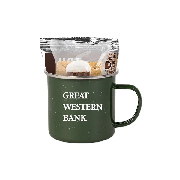 16 oz enamel camping mug with hot cocoa pack and a... from ASI 98360 WOWLine
