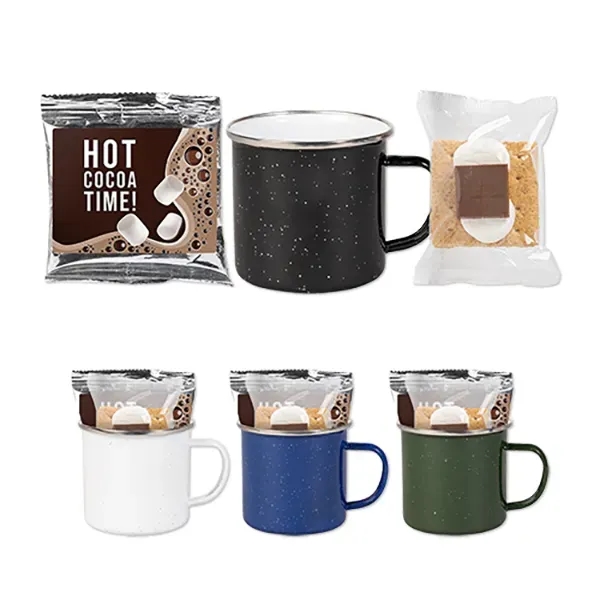 16 oz enamel camping mug with hot cocoa pack and a... from ASI 98360 WOWLine
