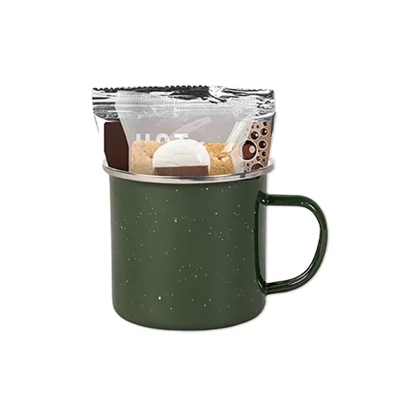 16 oz enamel camping mug with hot cocoa pack and a... from ASI 98360 WOWLine