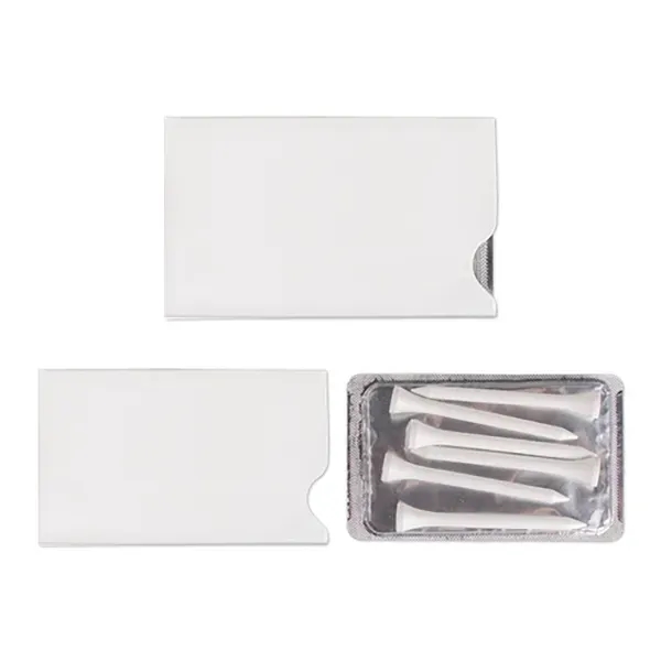 Deliver your Logo on DrivElopes! 6 Tees. Silver dispenser wrapped with... from ASI 98360 WOWLine