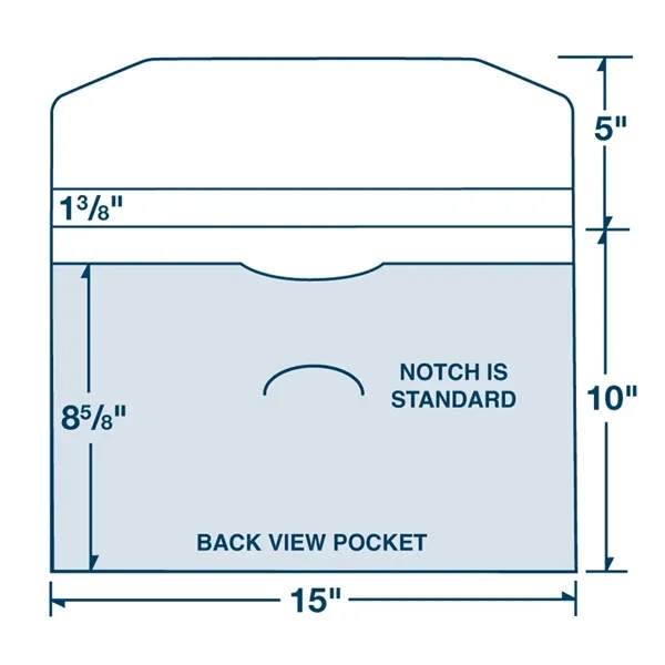 Foil Stamped 10" X 15" portfolio with closure notch... from ASI 32050 Admore / Admore®