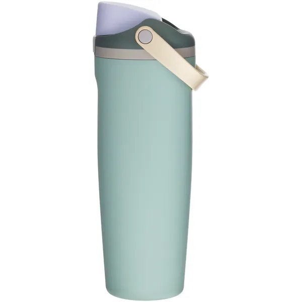 30 oz insulated stainless steel bottle with FreeSip straw lid, push-button... from ASI 51197 ETS Express, LLC