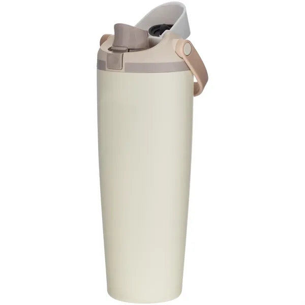 30 oz insulated stainless steel bottle with FreeSip straw lid, push-button... from ASI 51197 ETS Express, LLC