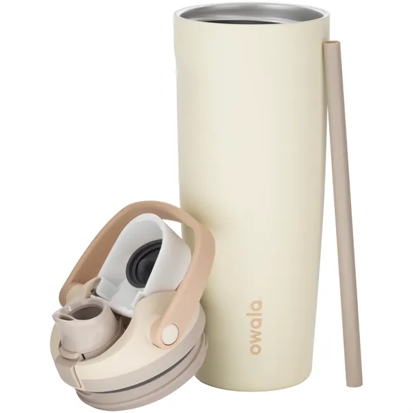 30 oz insulated stainless steel bottle with FreeSip straw lid, push-button... from ASI 51197 ETS Express, LLC