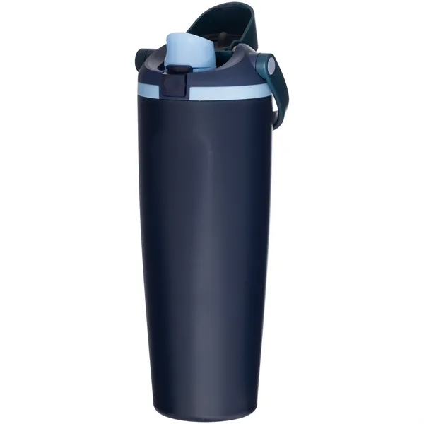 30 oz insulated stainless steel bottle with FreeSip straw lid, push-button... from ASI 51197 ETS Express, LLC