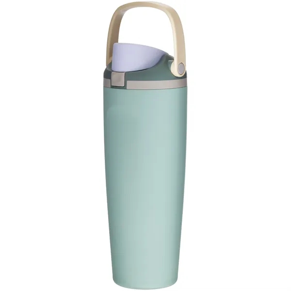 30 oz insulated stainless steel bottle with FreeSip straw lid, push-button... from ASI 51197 ETS Express, LLC