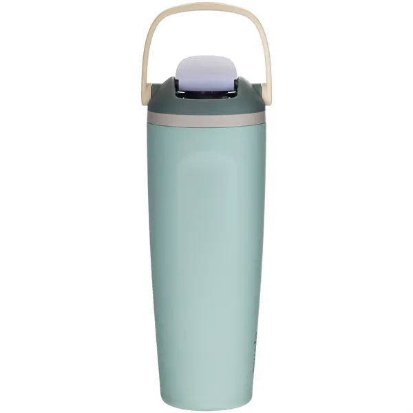 30 oz insulated stainless steel bottle with FreeSip straw lid, push-button... from ASI 51197 ETS Express, LLC