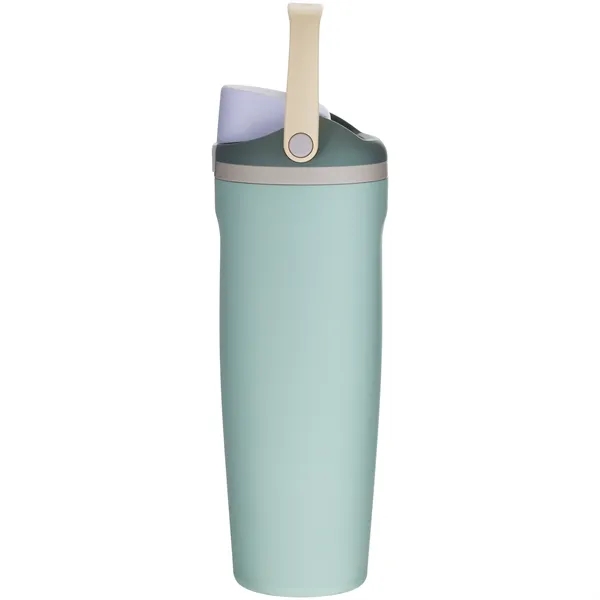 30 oz insulated stainless steel bottle with FreeSip straw lid, push-button... from ASI 51197 ETS Express, LLC