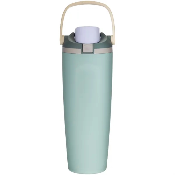 30 oz insulated stainless steel bottle with FreeSip straw lid, push-button... from ASI 51197 ETS Express, LLC