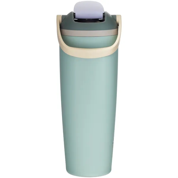 30 oz insulated stainless steel bottle with FreeSip straw lid, push-button... from ASI 51197 ETS Express, LLC