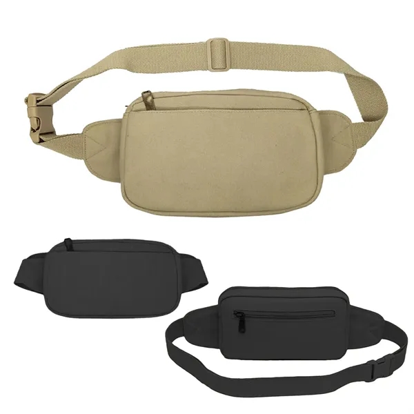 Cotton Canvas three zipper fanny pack bag.... from ASI 31517 Admart Products / Admart Line