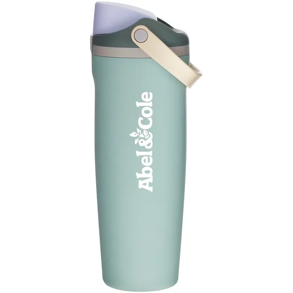 30 oz insulated stainless steel bottle with FreeSip straw lid, push-button... from ASI 51197 ETS Express, LLC