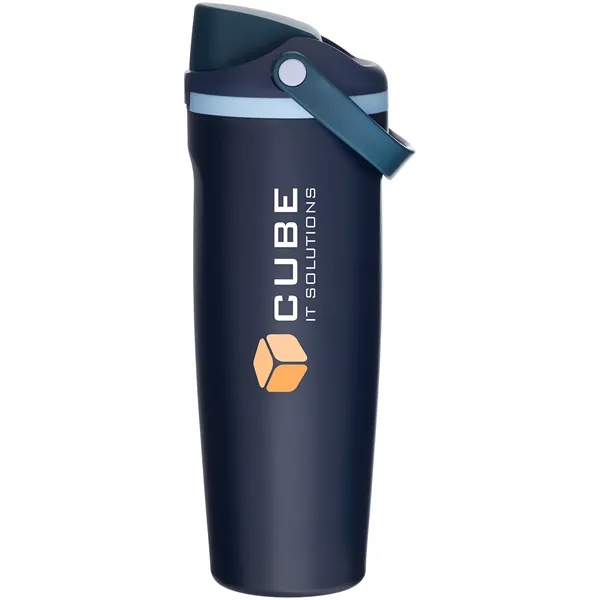 30 oz insulated stainless steel bottle with FreeSip straw lid, push-button... from ASI 51197 ETS Express, LLC