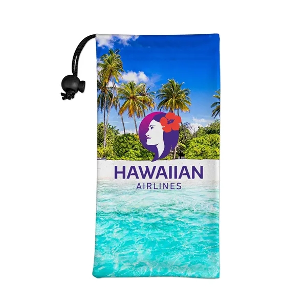 Full color drawstring smartphone & eyeglass case. Made of Microfiber. Vibrant... from ASI 98360 WOWLine
